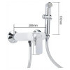 Змішувач для душу з гігієнічною лійкою GAPPO G2048-8, білий/хром фото №2