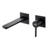 Чорний змішувач для умивальника прихованого монтажу Nett QB-99 фото №2