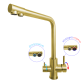 Смеситель для кухни с подключением к фильтру золотой "Frosh" Nett FG-33