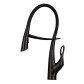 Черный смеситель для кухни с гибким изливом Nett SWB-52