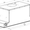 Кухонная вытяжка встроенная белая 50 см Nett HW-5230 фото №5