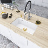 Кухонна мийка під стільницю білого кольору Nett NW-7042 фото №7