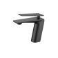 Кран з PVD покриттям графіт на раковину Nett ZGr-33