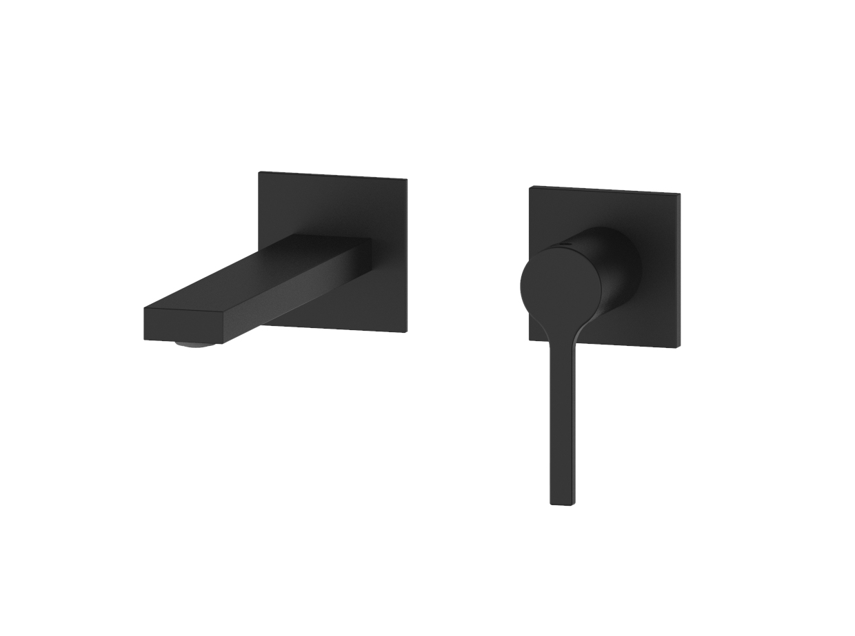 Комплект чорних змішувачів на раковину Nett VB-22 + QB-22