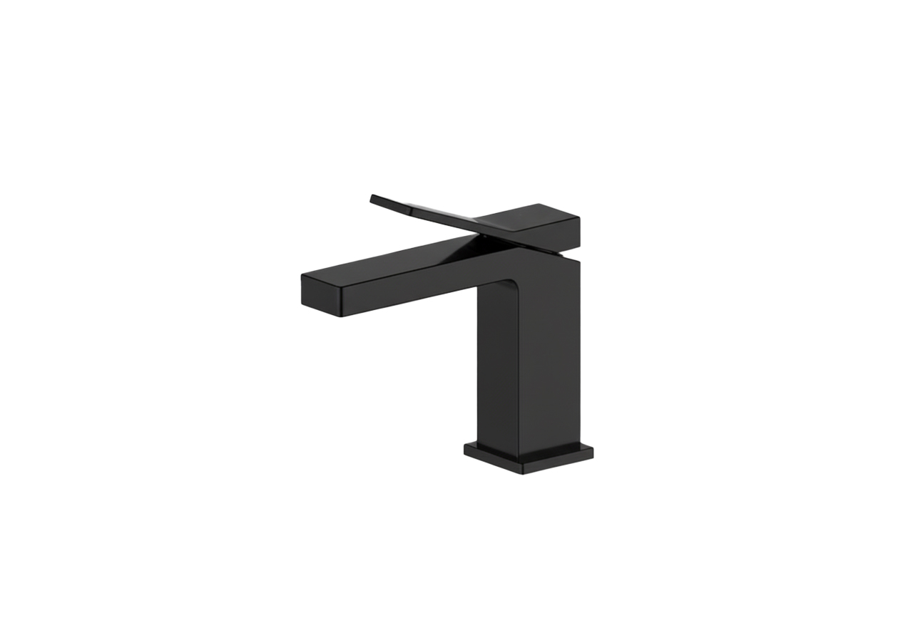 Комплект смесителя на раковину и душевой системы с термостатом черного цвета Nett UB-51 + TSB-473