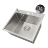 Накладная мойка для кухни из нержавейки 45 см Nett NS-5245 фото №3