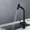 Чорний змішувач для кухні з висувним виливом Nett FBB-44 фото №5