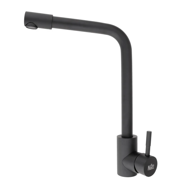Чорний змішувач для кухні з нержавіючої сталі Nett WB-33 фото