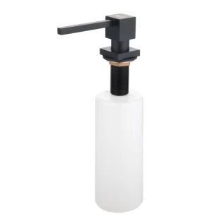 Дозатор для кухонної мийки чорний врізний Nett DTB-300 фото