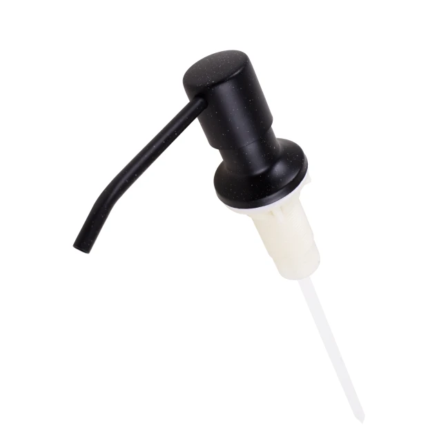 Черный гранитный врезной дозатор для моющих средств Nett DBM-300 фото