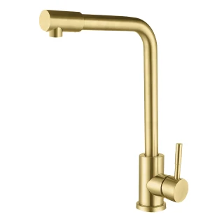 Золотий кухонний змішувач із нержавіючої сталі на 1 воду Nett WG-33 фото