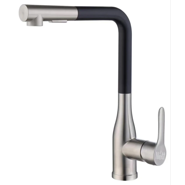 Cмеситель нержавеющий для кухни с выдвижным изливом Nett WSB-33 фото