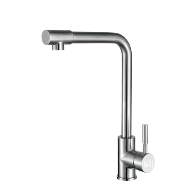 Кухонний змішувач із нержавіючої сталі на 1 воду Nett WS-33 фото