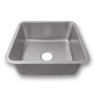 Уцінена мийка кухонна з нержавіючої сталі 45 см під стільницю Nett NS-4643 фото