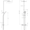 Душова система з термостатом зовнішнього монтажу Nett STH-32 фото №10