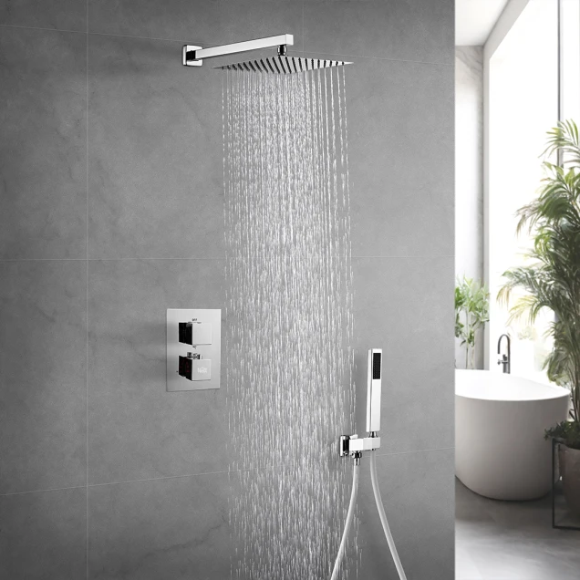 Душевая система с термостатом внутреннего монтажа для душа Nett TSH-473 фото