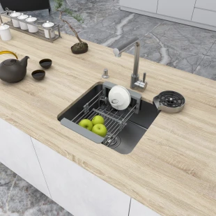 Мойка кухонная из нержавеющей стали 45 см под столешницу Nett NS-4643