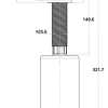 Дозатор для кухонної мийки графітовий врізний Nett DGr-300 фото №4