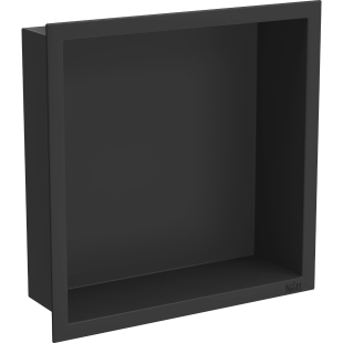 Полиця у ванну кімната вбудована чорна нержавіюча 30 см Nett YB-29 фото