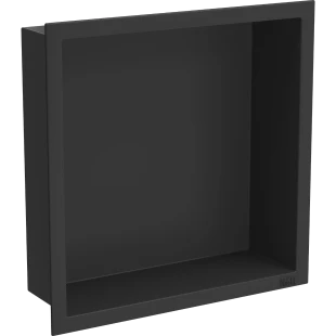 Полиця у ванну кімната вбудована чорна нержавіюча 30 см Nett YB-29 фото