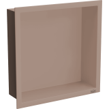 Полиця для душу металева вбудована бронзова 30 см Nett YBr-29