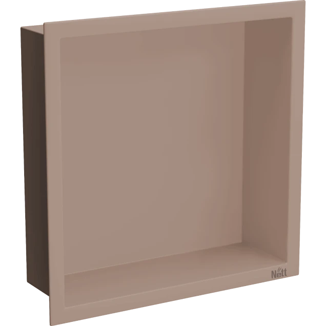 Полиця для душу металева вбудована бронзова 30 см Nett YBr-29 фото