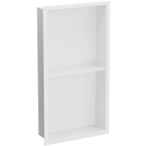 Полиця для душу металева вбудована біла 60 см Nett YW-60