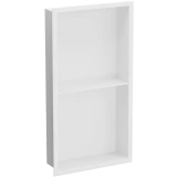 Полиця для душу металева вбудована біла 60 см Nett YW-60