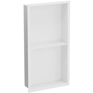 Полиця для душу металева вбудована біла 60 см Nett YW-60 фото