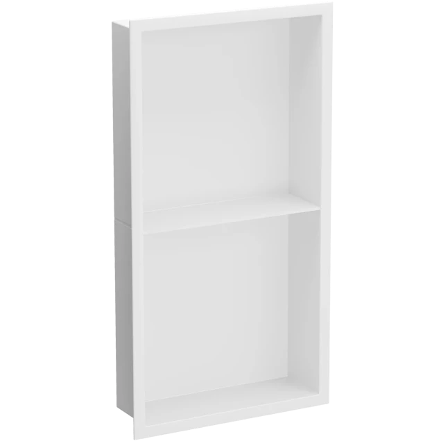 Полиця для душу металева вбудована біла 60 см Nett YW-60 фото