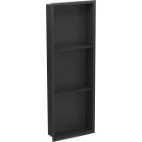 Полиця до ванної кімнати вбудована чорна 90 см Nett YB-90