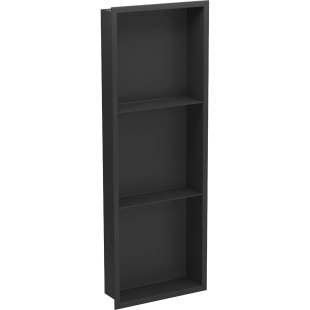 Полиця до ванної кімнати вбудована чорна 90 см Nett YB-90 фото