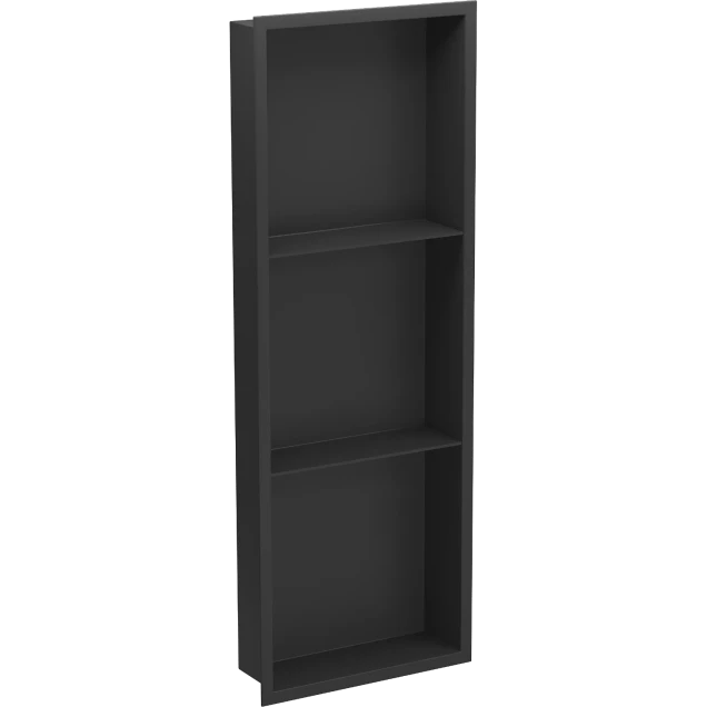 Полиця до ванної кімнати вбудована чорна 90 см Nett YB-90 фото