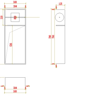 Ніша настінна в туалет вбудована бронзова Nett TBr-78 фото