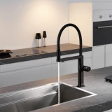 Смеситель кухонный черный сенсорный с фильтрованной водой Nett AB-43