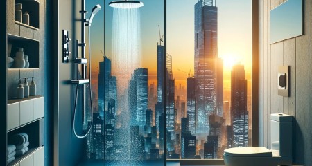 Душові системи для мегаполісів: рішення для економії місця та води