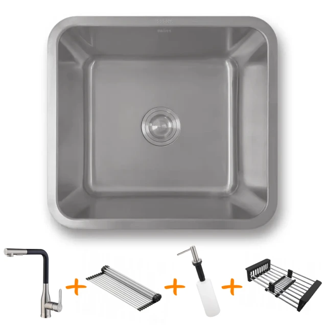 Комплект кухонной мойки и смесителя из нержавеющей стали NS-4643 фото