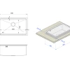 Мойка под столешницу для кухни из нержавейки кухонная станция Nett NS-7042 фото №12