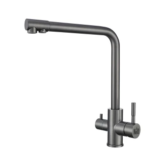 Змішувач для кухні з підключенням до фільтру графітовий "Frosh" Nett FGr-33 фото