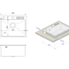 Накладная мойка для кухни из нержавейки 45 см Nett NS-5245 фото №12
