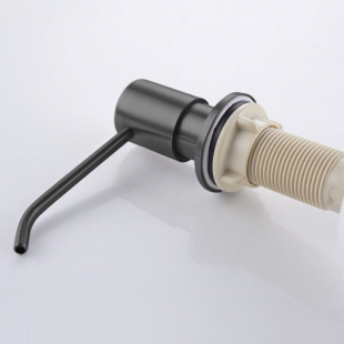 Дозатор для кухонної мийки графітовий врізний Nett Gr-300 фото