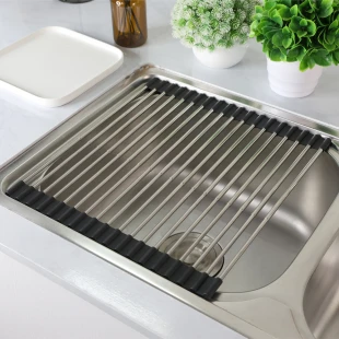Килимок для мийки нержавіючий розсувний Nett KU-19(52) фото