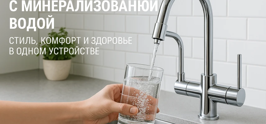 Змішувачі для кухні з мінералізованою водою: стиль, комфорт та здоров'я в одному пристрої