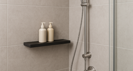 Душова з полицею: зручність, стиль та порядок у вашій ванній кімнаті