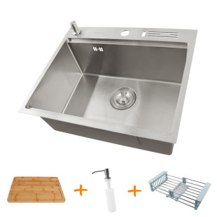 Мийки на кухню врізна з нержавіючої сталі(кухонна станція) NS-5747 фото