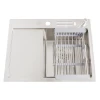 Уцінена накладна кухонна мийка з лівим крилом Nett NS-6045(L) фото №5