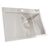 Уцінена накладна кухонна мийка з лівим крилом Nett NS-6045(L) фото №6