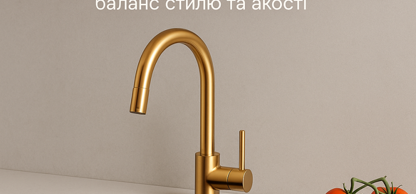 Nett — золота середина у світі кухонної сантехніки Nett — золота середина у світі кухонної сантехніки