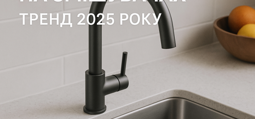 Графітове PVD-покриття на змішувачах — тренд 2025 року Графітове PVD-покриття на змішувачах — тренд 2025 року