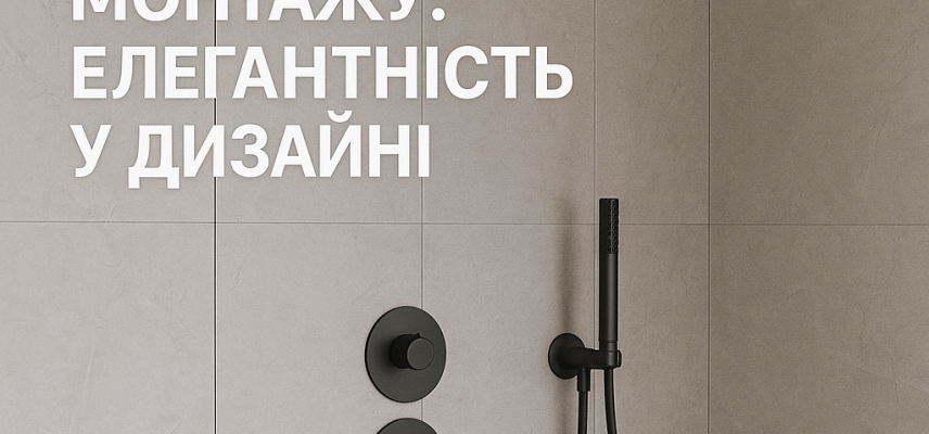 Душові системи внутрішнього монтажу: елегантність у дизайні Душові системи внутрішнього монтажу: елегантність у дизайні